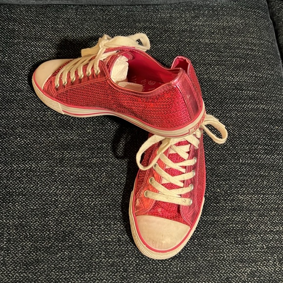 Pink Sequin Sneakers - Picture 3 of 4